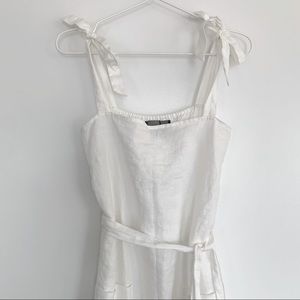 Reformation Elliot Linen Maxi Dress in White